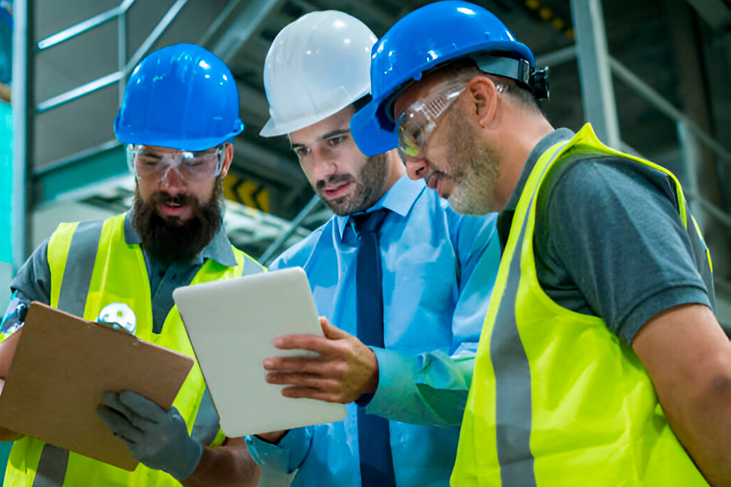 Engineers talking strategy web enhanced